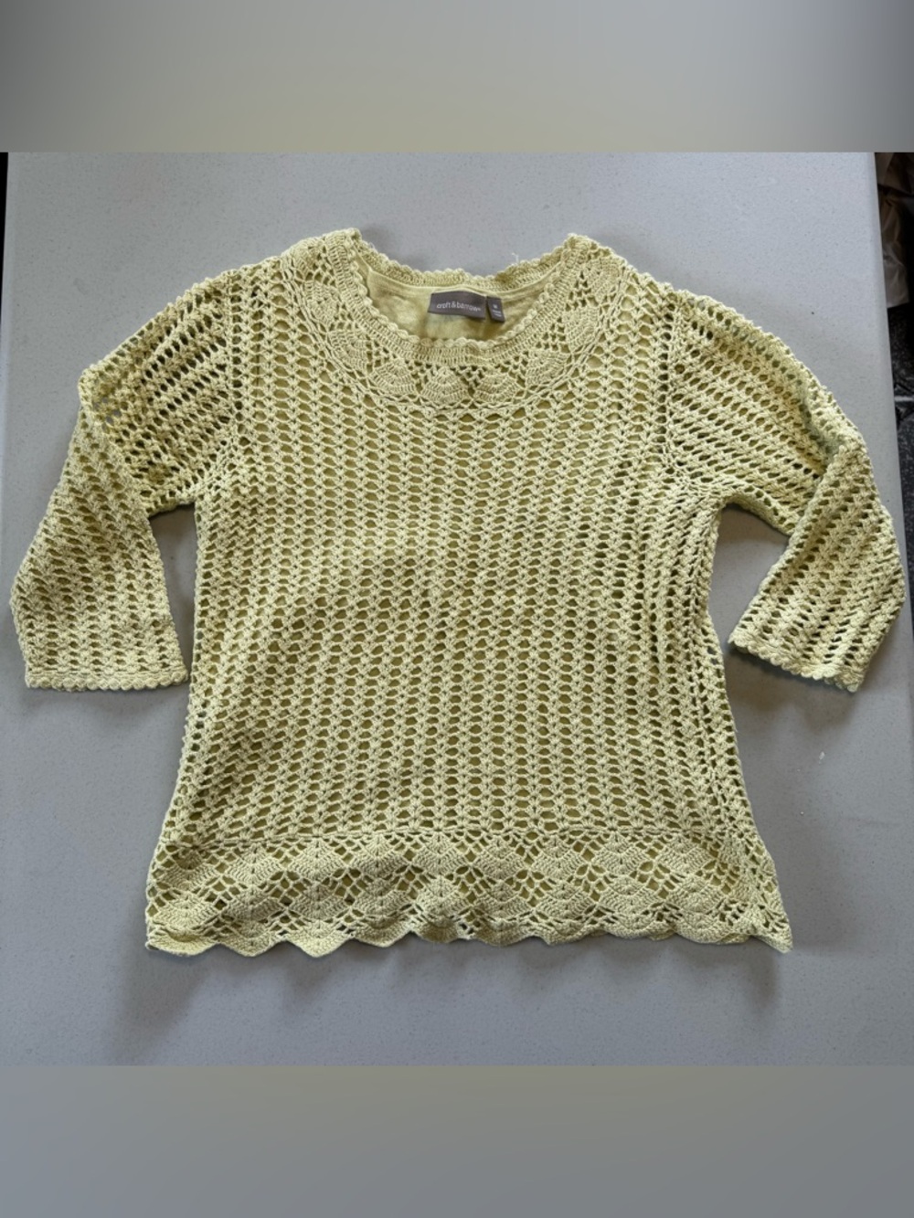Pastel Green Knit Scoop Neck Sweater